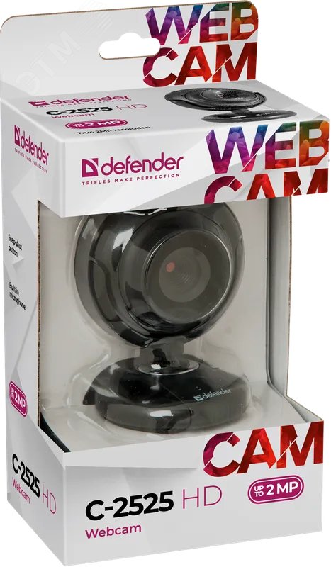 Веб-камера C-2525HD 2 МП, кнопка фото 63252 Defender - превью 3