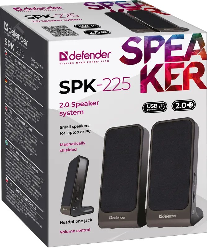 Колонки 2.0 SPK-225 4 Вт, питание от USB 65220 Defender - превью 3