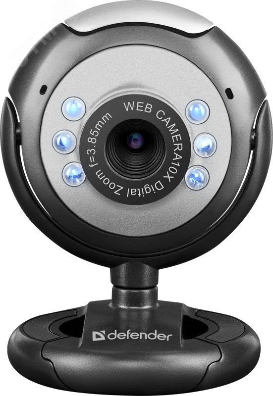 Веб-камера C-110 0.3 МП, подсветка, кнопка фото 63110 Defender - превью 2