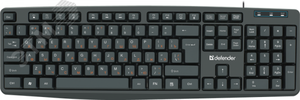 Клавиатура Concept HB-164 ,104+FN,1.8м, черный 45164 Defender - превью