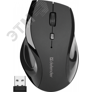 Изображение товара Мышь беспроводная Accura мм-295 800-1600 dpi, 6 кнопок, черный (шт)