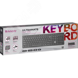 Клавиатура беспроводная UltraMate SM-535 , 104 клавиши, черный 45535 Defender - 2