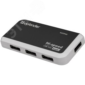Разветвитель USB Quadro Infix USB 2.0, 4 порта 83504 Defender - 2