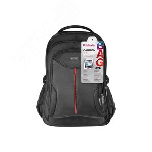 Рюкзак для ноутбука Carbon 15.6'' черный, органайзер 26077 Defender - 7