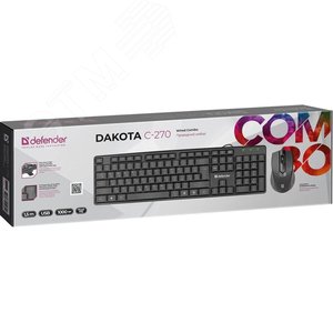 Комплект клавиатуры + мышь Dakota C-270, черный 45270 Defender - 5