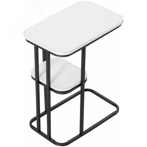 Изображение товара Стол журнальный Damian белый, 50х30см, В 58см, полка (шт)