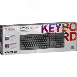 Клавиатура Action HB-719, мультимедиа, черный 45719 Defender - 3
