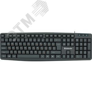 Клавиатура Concept HB-164 ,104+FN,1.8м, черный Defender