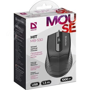 Мышь HIT MB-530 3 кнопки, 1000DPI 52530 Defender - 6