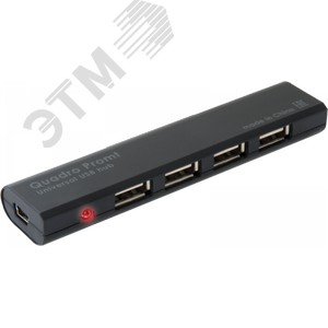 Изображение товара Разветвитель USB Quadro Promt USB 2.0, 4 порта (шт)
