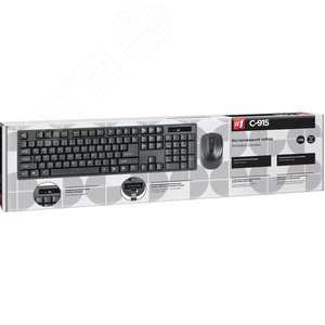 Комплект клавиатура + мышь беспроводной C-915, черный 45915 Defender - 4