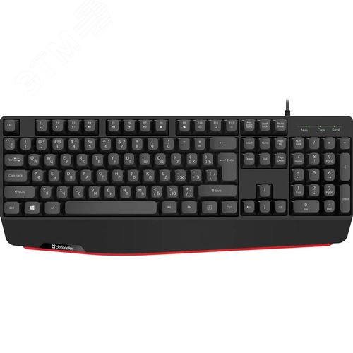 Изображение товара Клавиатура проводная Atom HB-546 RU, 104 + FN, черный, 1.8м (шт)