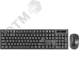 Комплект клавиатура + мышь беспроводной C-915, черный