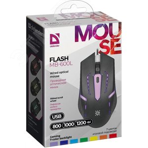 Мышь Flash MB-600L 4 кнопки, 800-1200dpi 52600 Defender - 8