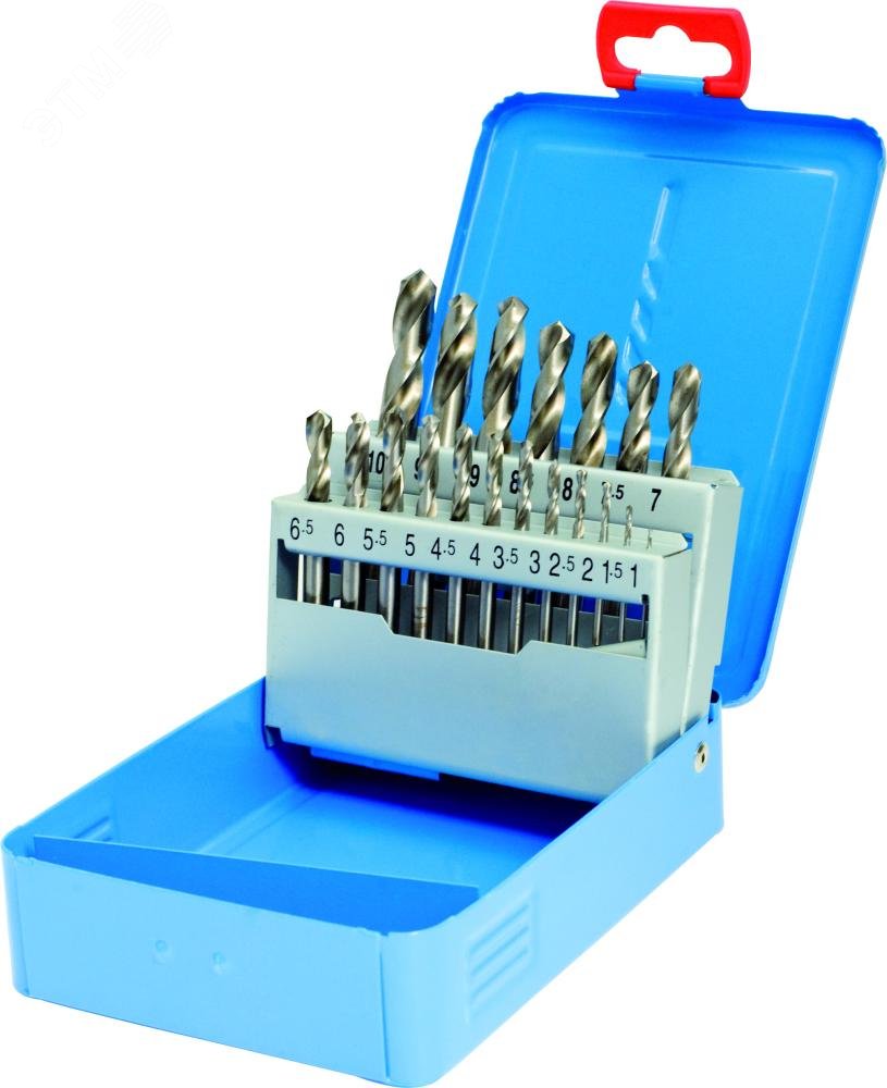 Набор сверл по металлу, 25 пр., d 1.0-13.0 мм x 0.5, DIN 1897, HSS-GK ...