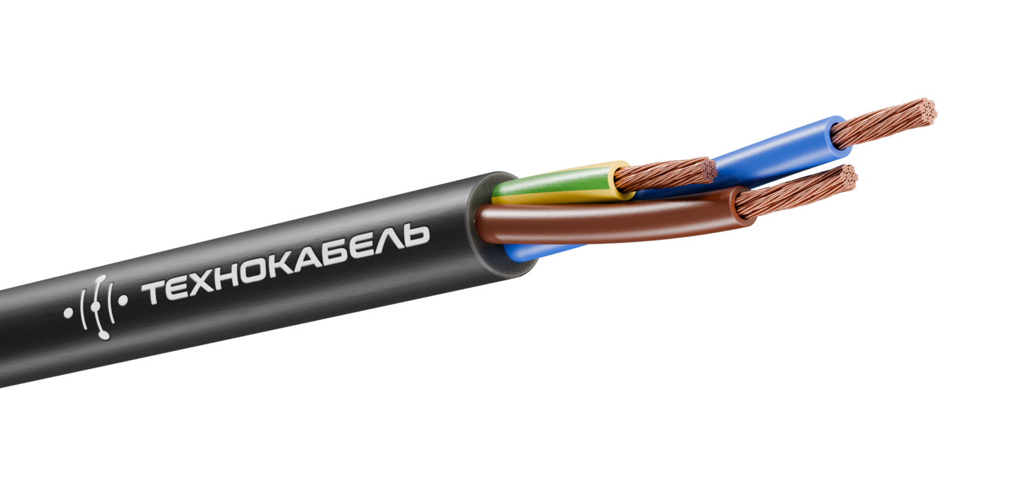 Провод соединительный ПВС 3х4(2х4+1х4)Ч (100 м) ТРТС