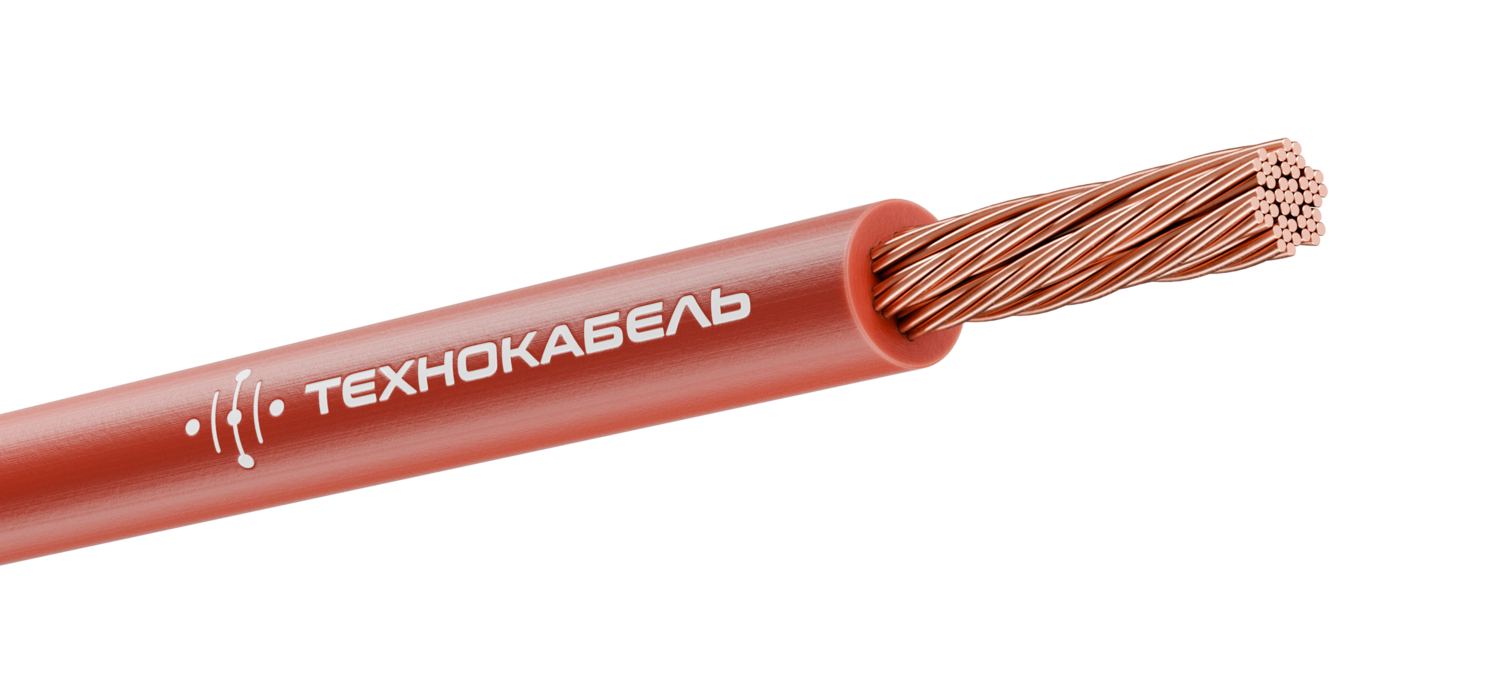 Провод силовой ПуГВнг(А)-LS 1х50 красный ТРТС