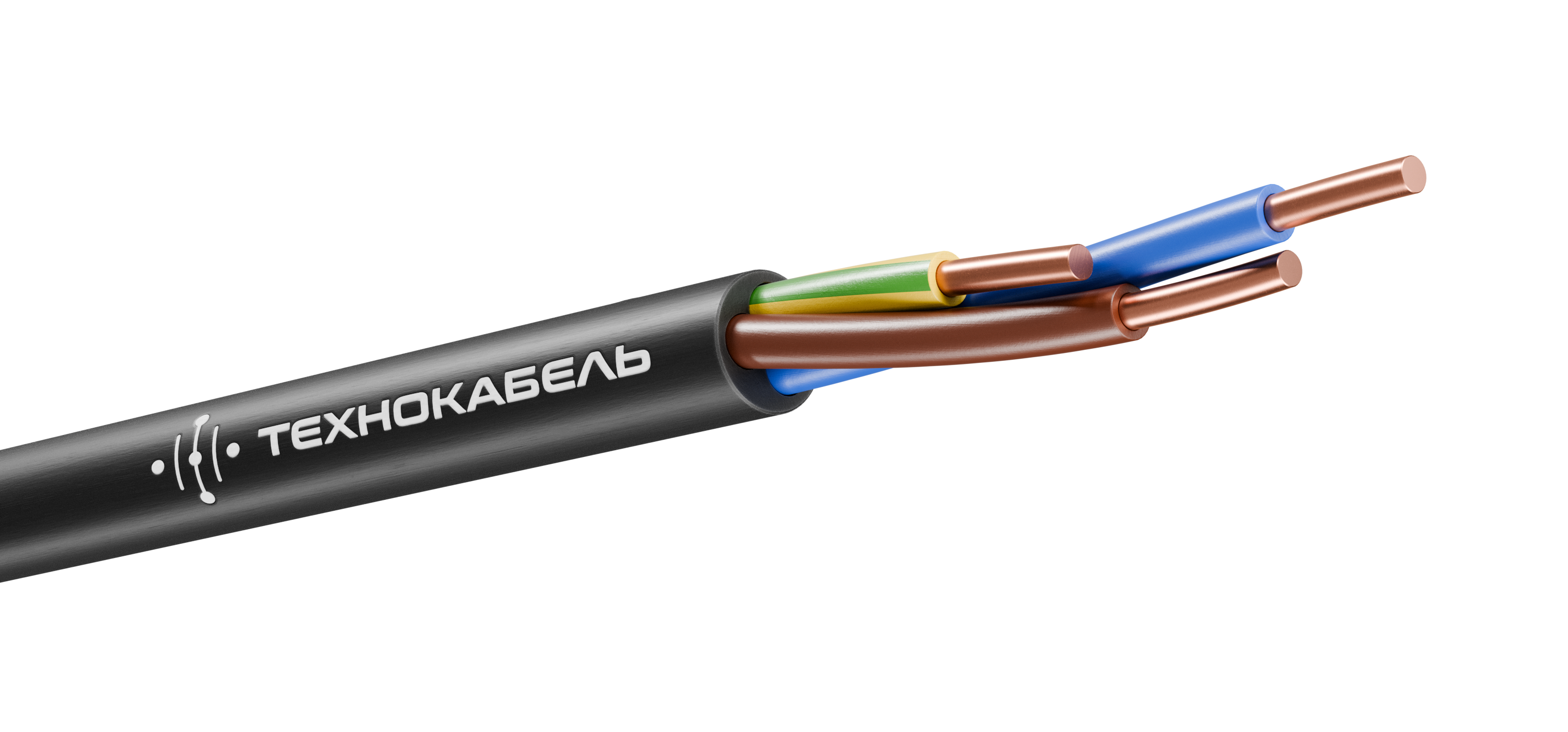 Кабель силовой ВВГнг(А)-LS 3Х4 ок(N.PE)-0.660     бухта 100м ТРТС