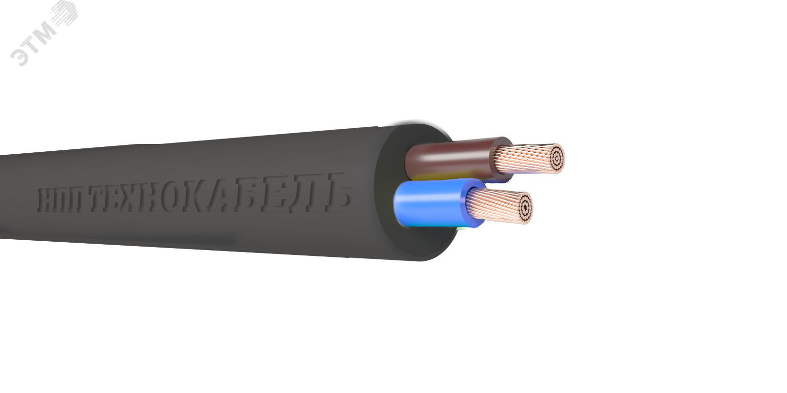 Кабель силовой КГТП-ХЛ 2х1,5(N) 220/380-3 ТРТС Технокабель НПП - купить ...
