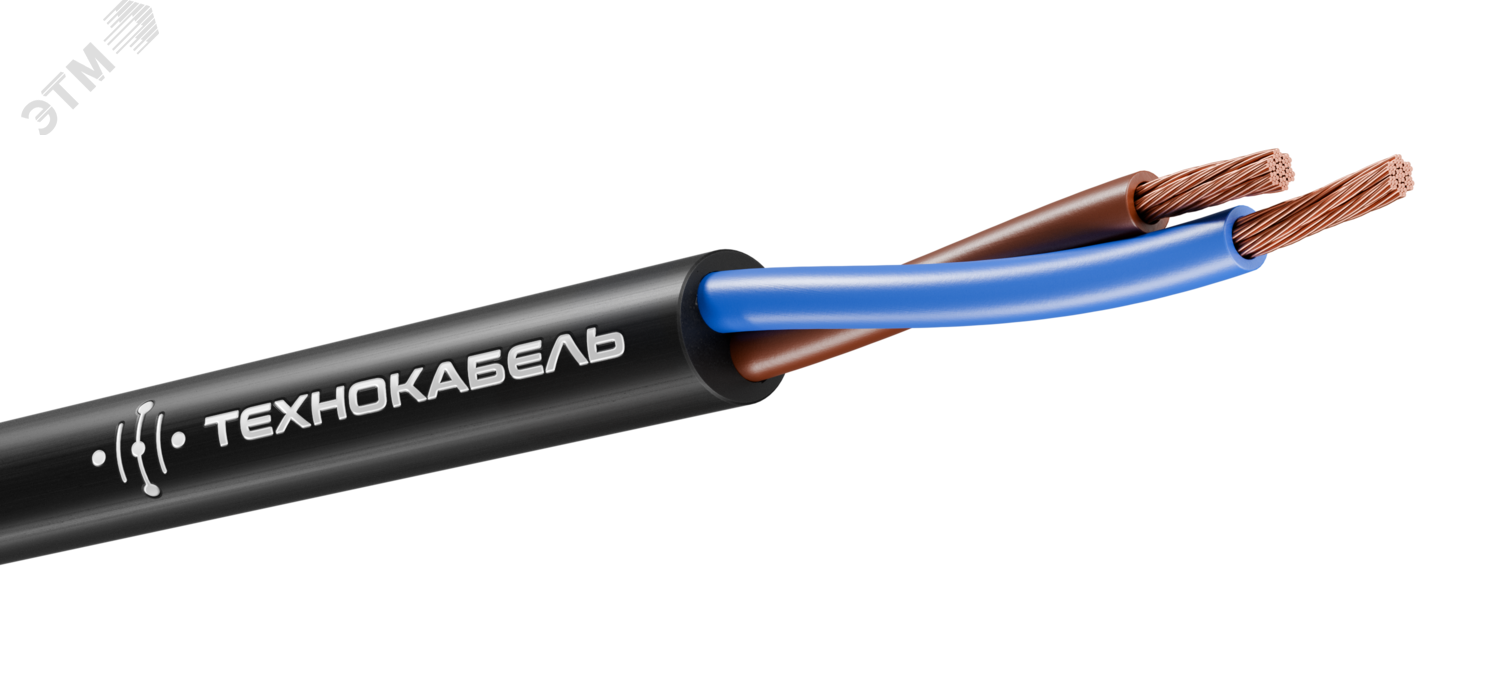 Изображение товара Кабель силовой КГТП-ХЛ 2х1,5(N) 220/380-3 ТРТС (м)