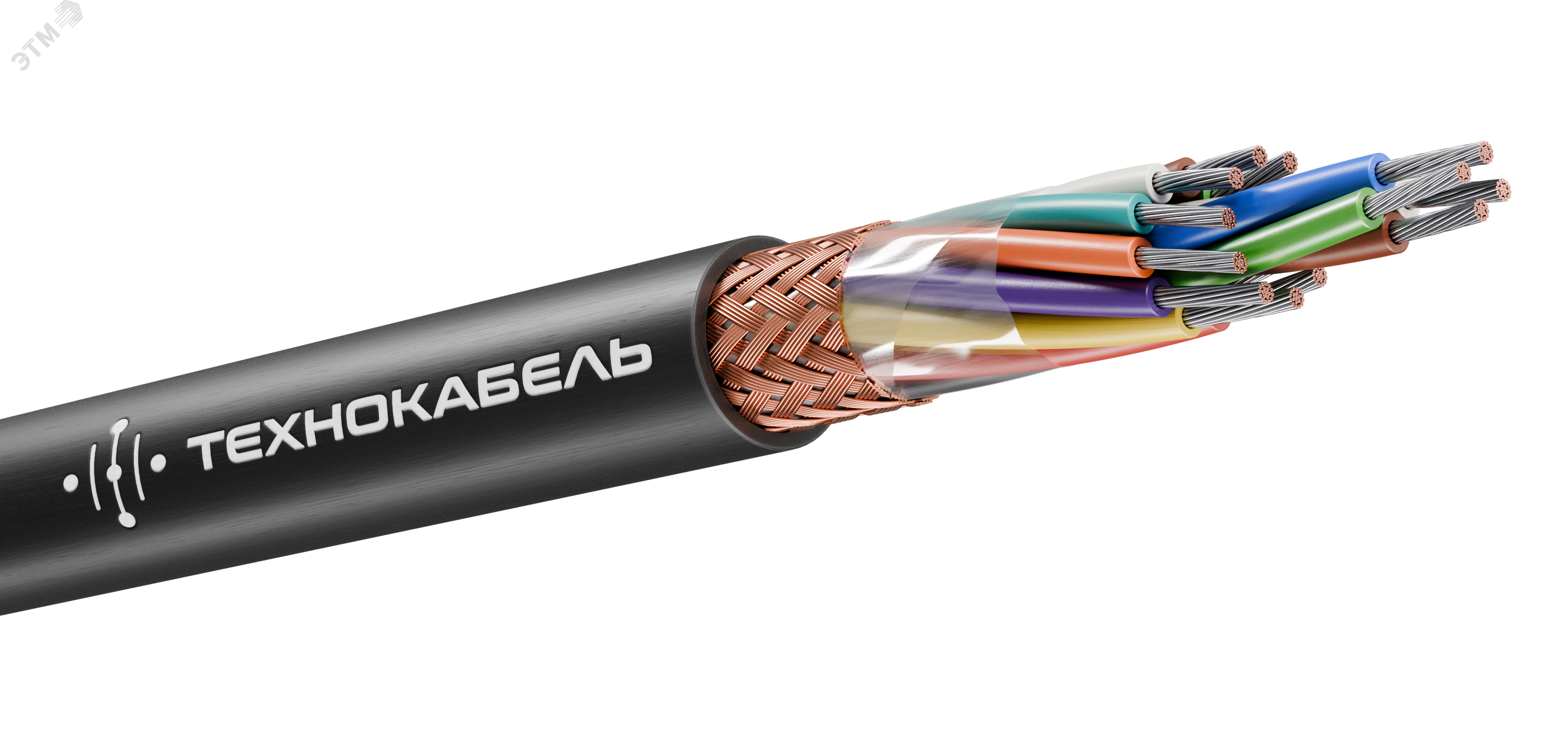 Изображение товара Кабель монтажный МКЭШ 14х0,5 100 м для электромонтажа надежное подключение