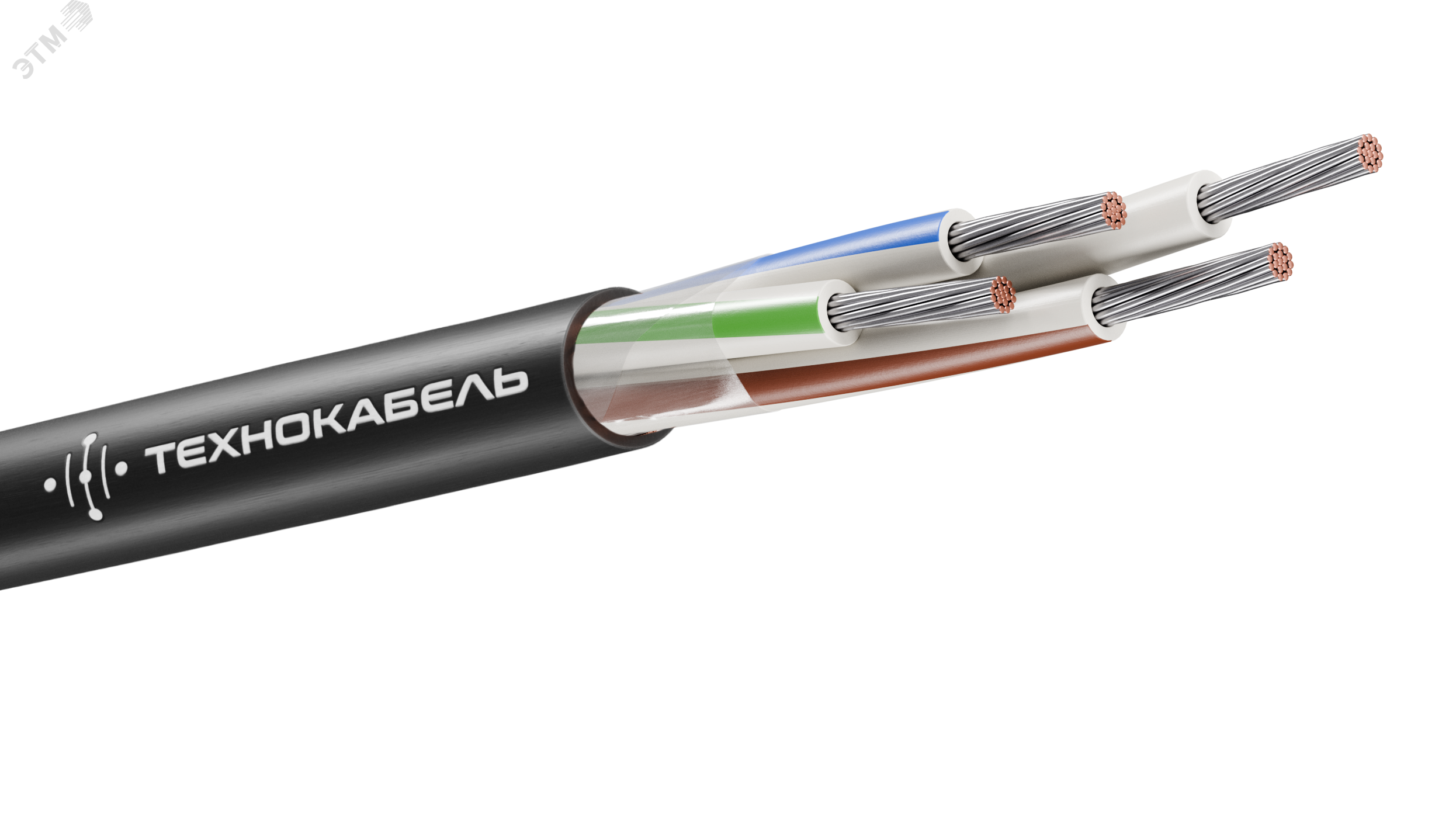 Изображение товара Кабель монтажный МКШ 4х0,5 (100 м) для межприборного монтажа