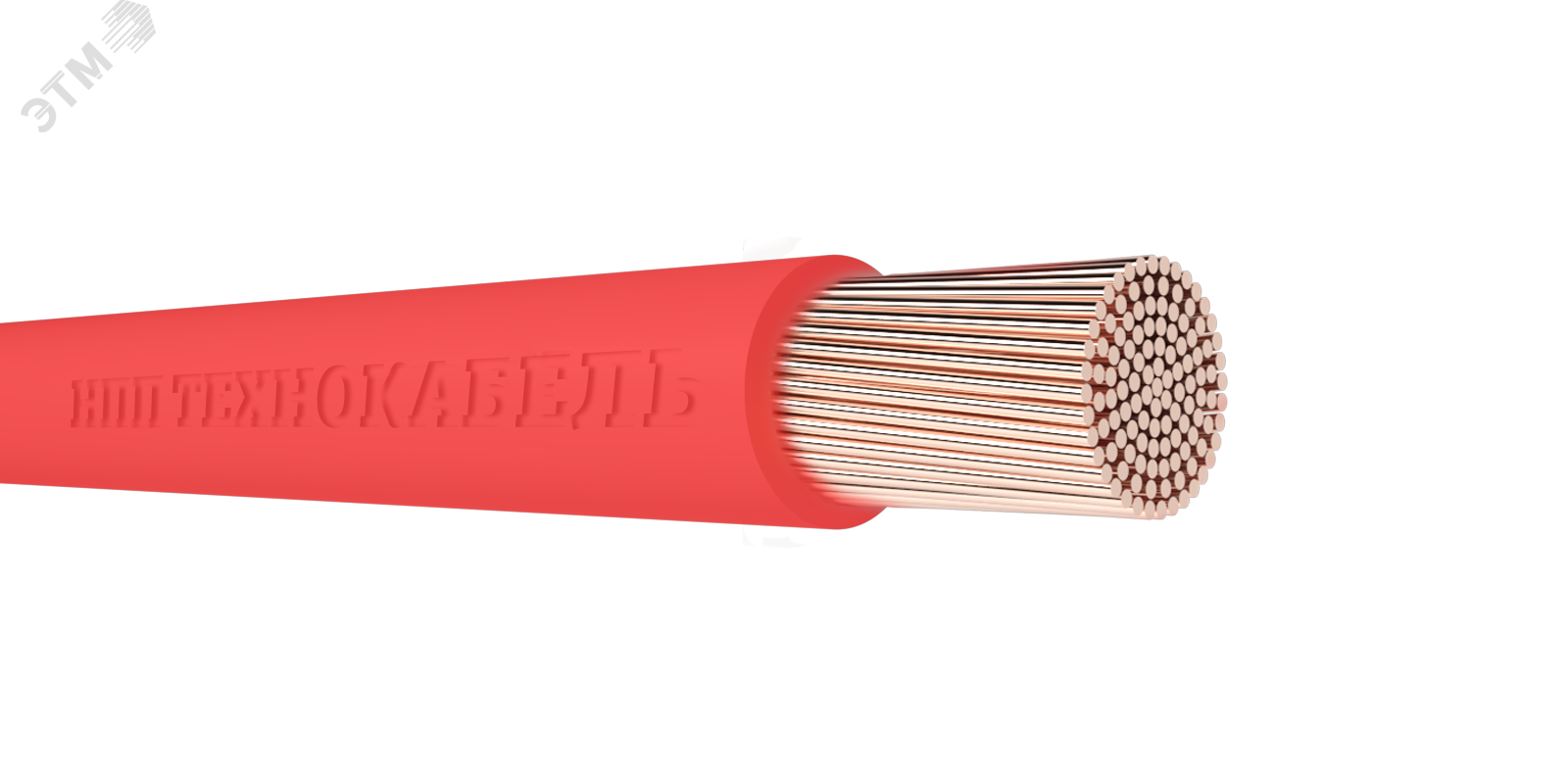 Провод силовой ПуГВнг(А)-LS 1х4 красный ТРТС  Технокабель НПП - превью