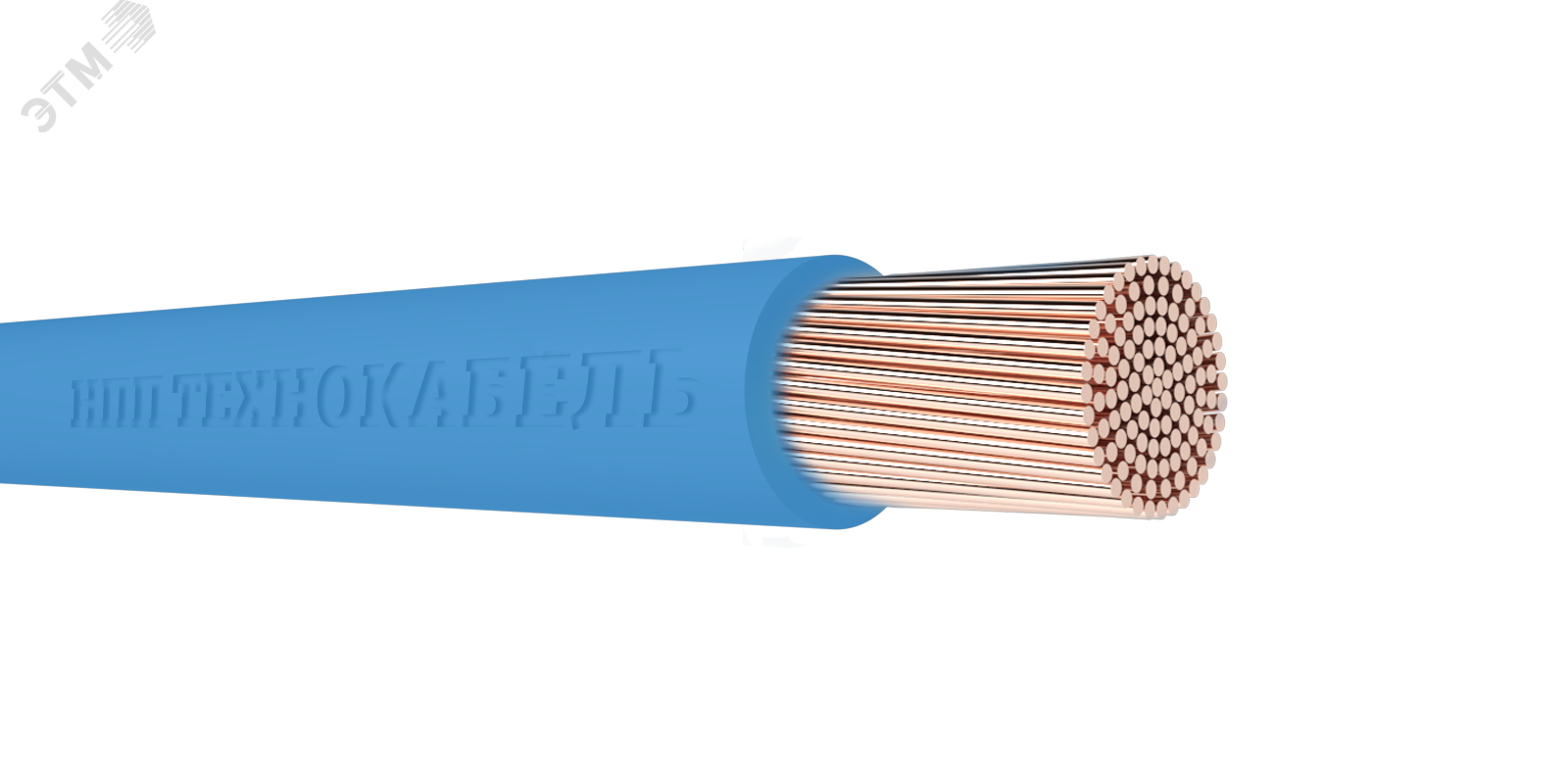 Провод силовой ПуГВнг(А)-LS 1х1,5 синий ТРТС  Технокабель НПП - превью