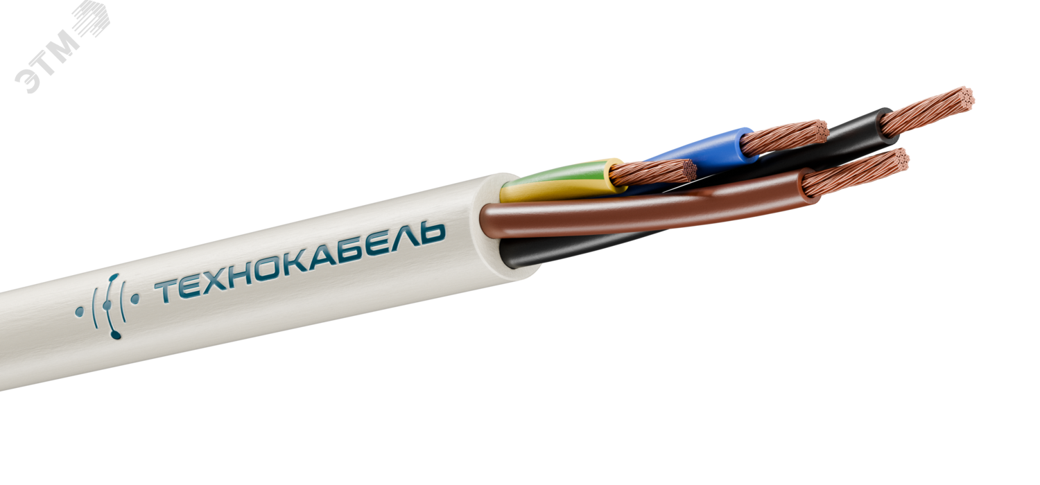 Изображение товара Провод ПВСнг(А)-LS 4х1,5(3х1,5+1х1,5) ТРТС (м)