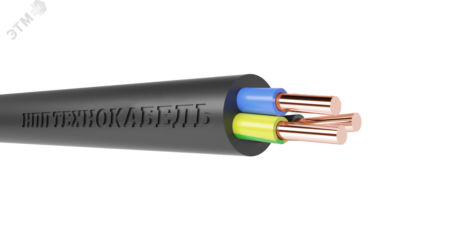 Кабель силовой ВВГнг(А)-LS 3х2,5ок(N,PE)-0,66 (100 м) ТРТС Технокабель ...