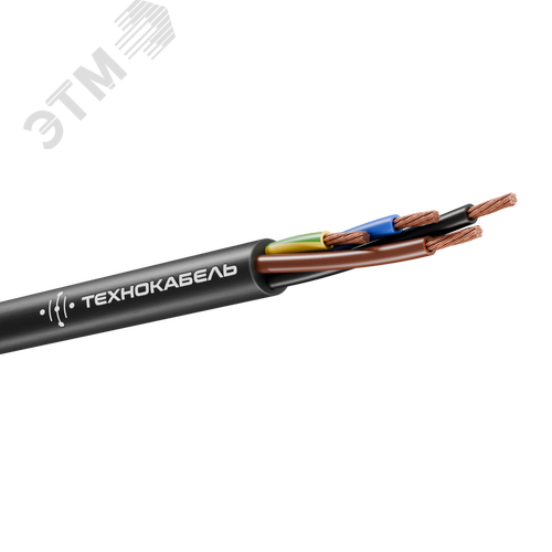 Изображение товара Провод соединительный ПВС 4х2,5(3х2,5+1х2,5)Ч (100 м) ТРТС (м)