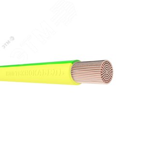 Провод силовой ПуГВнг(А)-LS 1х6 желто зеленый ТРТС