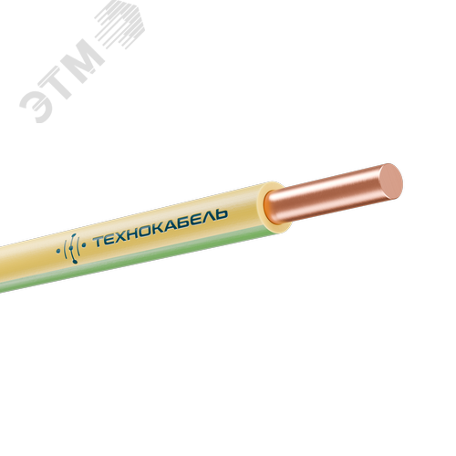 Провод установочный ПуВнг(A)-LS 1х1,5 З-Ж (100 м) ТРТС - фото 1