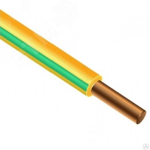 Провод силовой ПуВнг(А)-LS 1х10 желто зеленый ТРТС