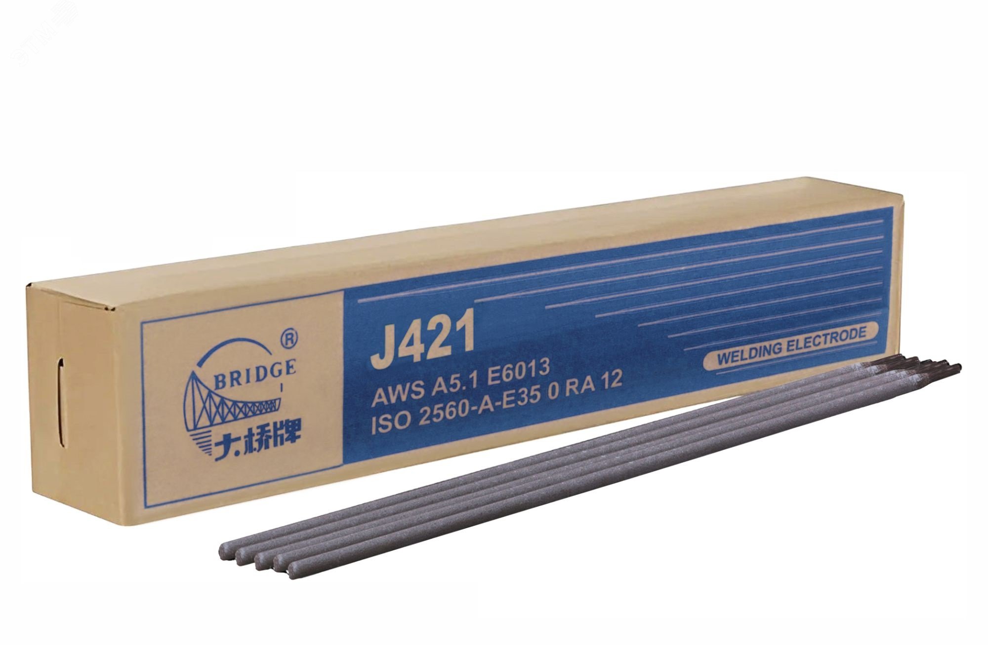 Изображение товара Электроды J421 для низкоуглеродистых сталей 2,5 мм 300 мм 1 кг упак