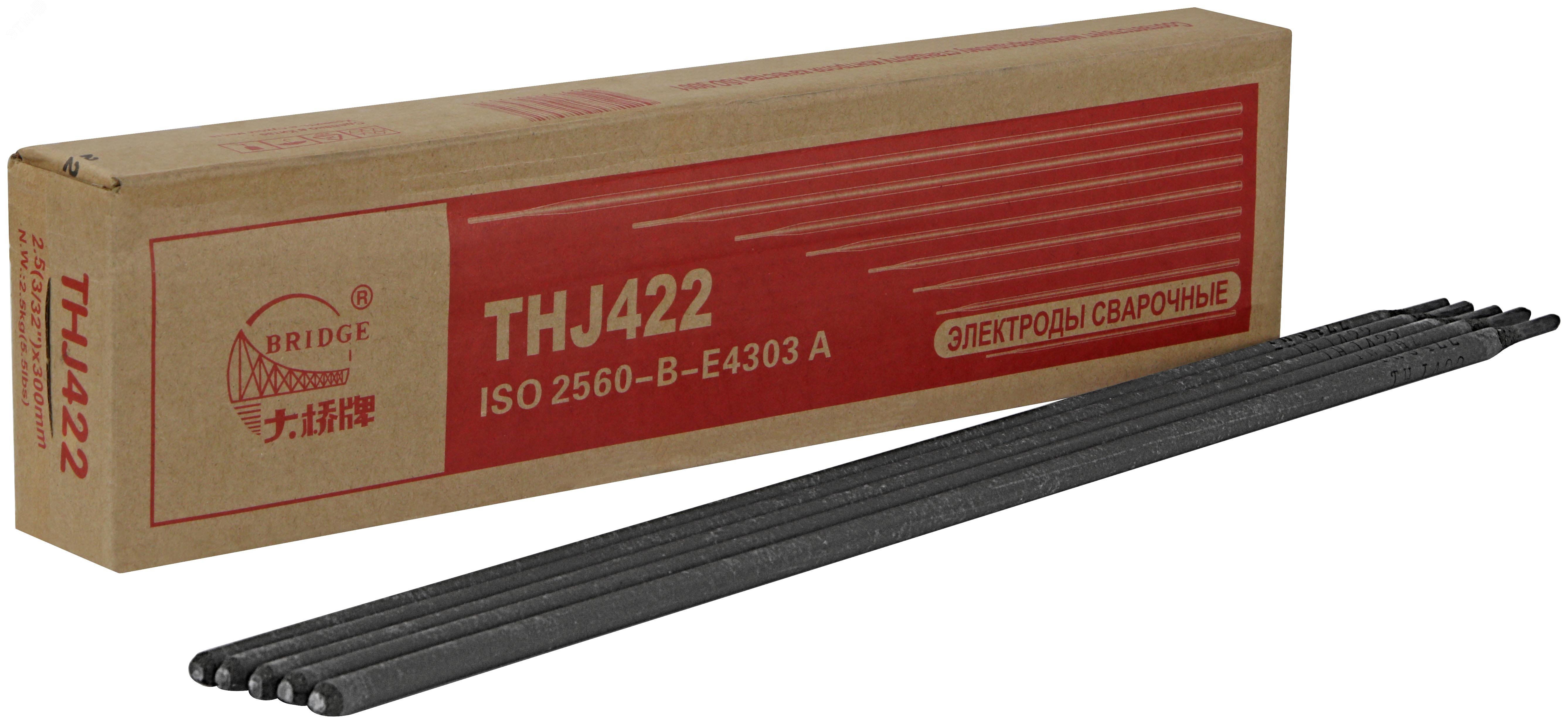 Электроды THJ422 Ф3.2 мм х 350 мм, 5 кг (аналог МР-3) 81790 Bridge