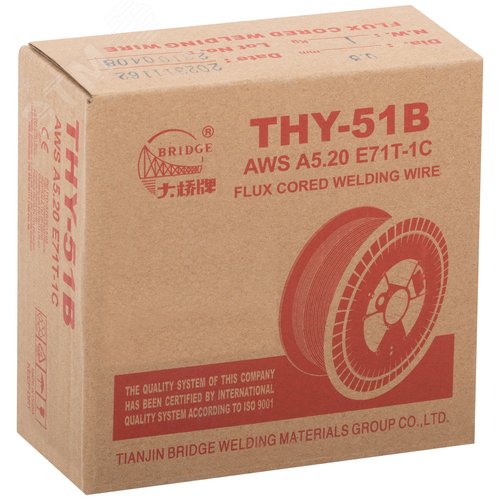 Проволока сварочная флюсовая THY-51B  0,8 мм (катушка 1 кг) - фото 3