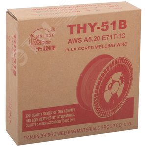 Проволока сварочная флюсовая THY-51B 0.8 мм (катушка 5 кг) - фото 3