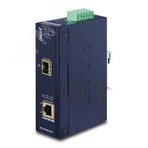 Медиаконвертер PoE 1хRJ45 10/100/1000 Мб/с, 1хSFP 100/1000 Мб/с, 802.3bt, 95 Вт