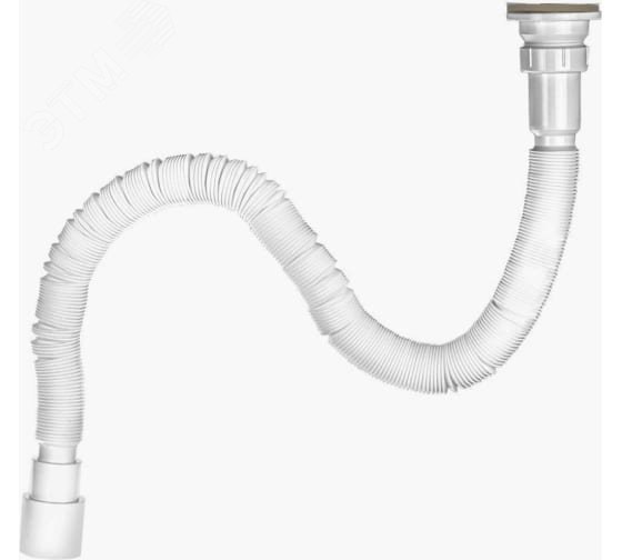 Изображение товара Гофросифон 1500 мм 1 1/2'x40/50 универсальный с нержавеющей решеткой