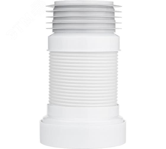 Изображение товара Удлинитель для унитаза армированный 360 мм для канализации соединение с пластиковыми и чугунными тр