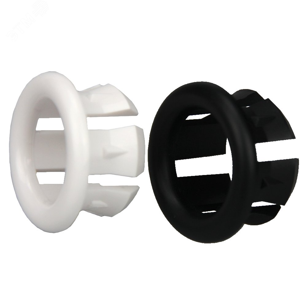 Изображение товара Обрамление для переливного отверстия круглое белое и черное для раковины
