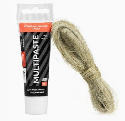 Изображение товара Комплект паста уплотнительная вода газ 25 г и лен 7 г MPF для систем