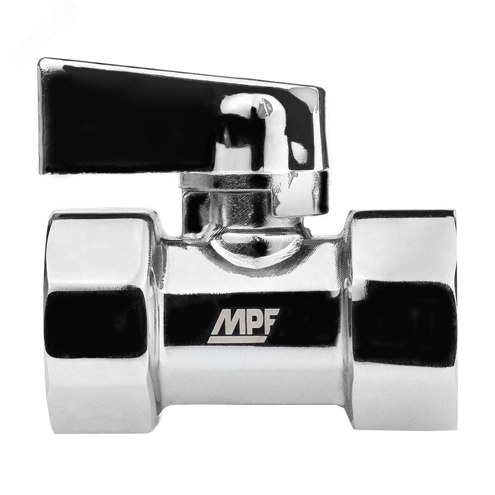 Изображение товара Кран-мини 1/2 В/В ХРОМ-POLISH из латуни по ГОСТ