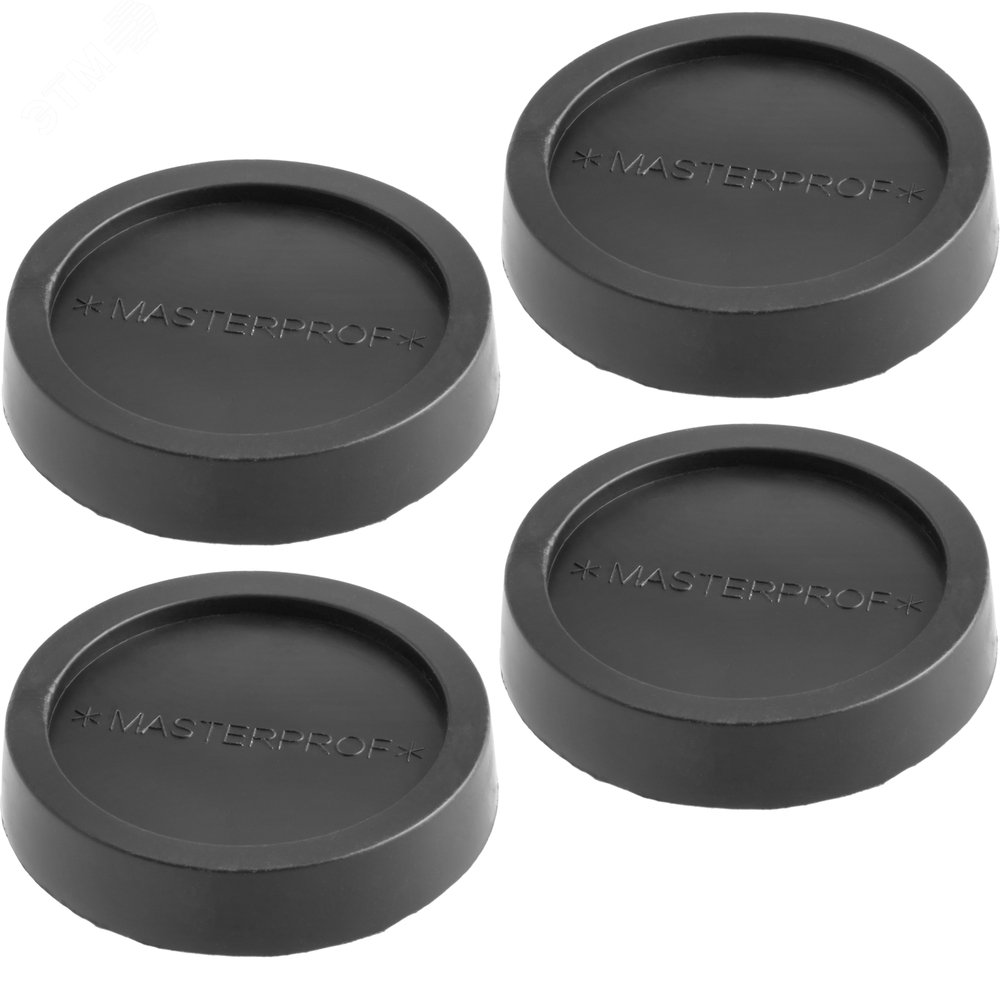 Изображение товара Подставка для стиральных машин и сушильных барабанов черная 4 шт. - антискольжение и защита