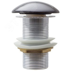 Изображение товара Выпуск - донный клапан для умывальника 1 1/4', клик-клак без перелива (черная керамич. крышка) (шт)