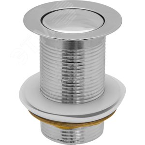 Изображение товара Выпуск - донный клапан для умывальника 1 1/4', клик-клак без перелива (37 мм) (шт)