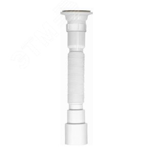 Изображение товара Гофросифон 800 мм 1 1/2'x40/50 универсальный (выпуск с нержавеющей решеткой) (шт)