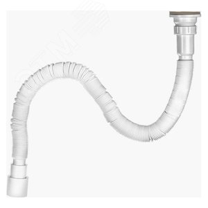 Изображение товара Гофросифон 1500 мм 1 1/2'x40/50 универсальный (выпуск с нержавеющей решеткой) (шт)