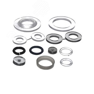 Изображение товара Набор прокладок для смесителя Сантехник 2 (прозрачные) (упак)